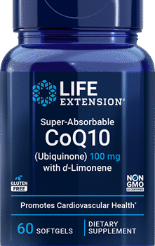 Life Extension Super-Absorbable CoQ10 (Ubiquinone) with d-Limonene 100mg
