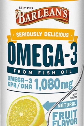 Barlean's Organic Oils Seriously Delicious™ Omega-3 Fish Oil Lemon Creme