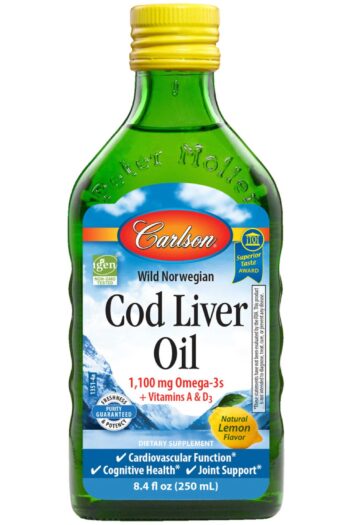 Carlson Labs Cod Liver Oil, Lemon