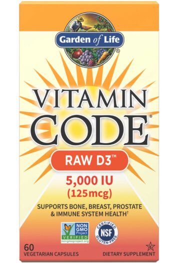 Garden of Life Vitamin Code RAW D3 5,000 IU