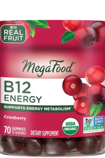 MegaFood B12 Energy Gummies - Cranberry