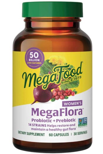 MegaFood MegaFlora Women's Probiotic + Prebiotic