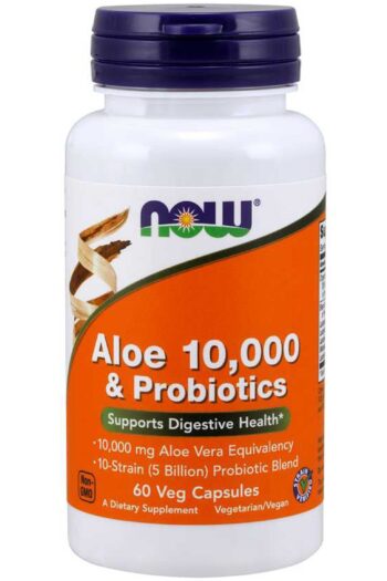 NOW Aloe 10,000 & Probiotics