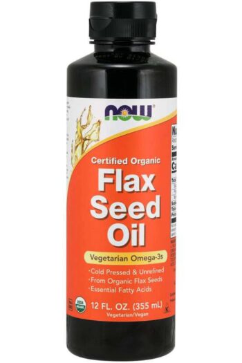 NOW Certified Organic Flax Seed Oil