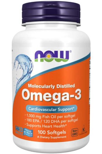 NOW Omega-3 Fish Oil Softgels