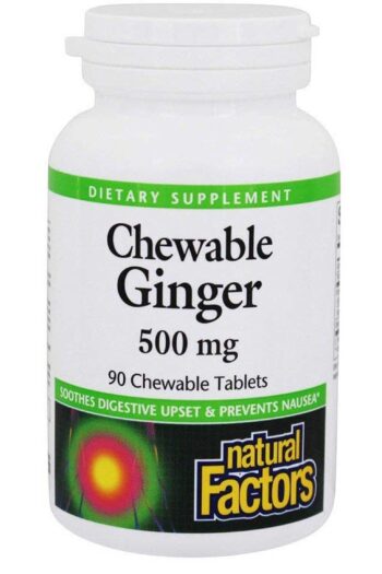 Natural Factors Chewable Ginger 500 mg