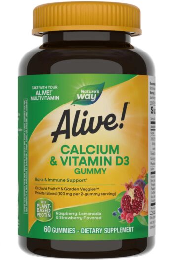 Nature's Way Alive! Calcium + Vitamin D3 Gummies