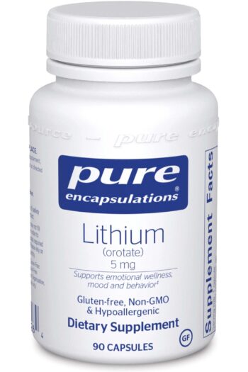 Pure Encapsulations Lithium (Orotate) 5 mg