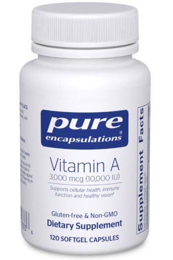 Pure Encapsulations Vitamin A 3,000 mcg (10,000 IU)