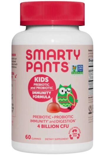 SmartyPants Kids Prebiotic and Probiotic Immunity Formula - Strawberry