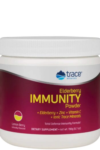 Trace Minerals Research Elderberry Immunity Powder Lemon Berry