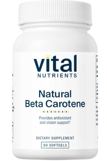 Vital Nutrients Natural Beta Carotene 25000IU