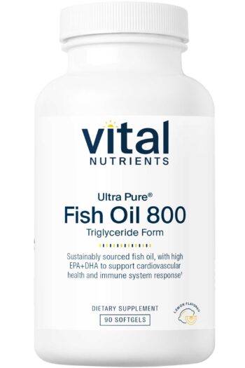 Vital Nutrients Ultra Pure® Fish Oil 800 TG (Triglyceride Formula)